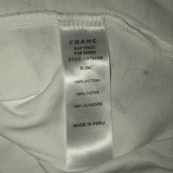 Frame white one shoulder t-shirt - Picture 4 of 6